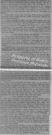 Helen Rand on Baker City homes