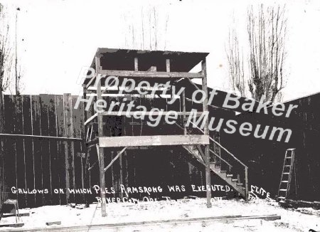 Gallows for 1904 hanging Baker