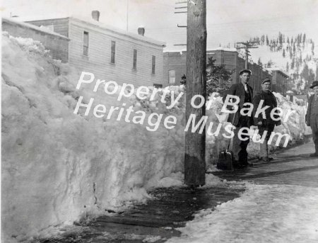 Men near snow bank