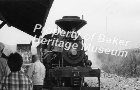 Steam engine front view