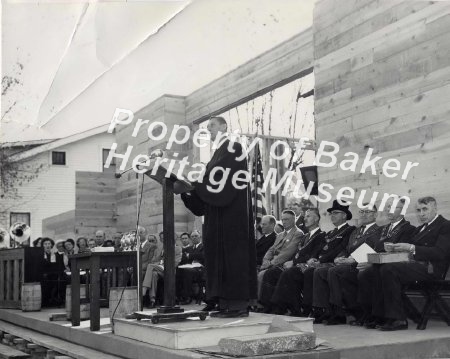 Laying the cornerstone