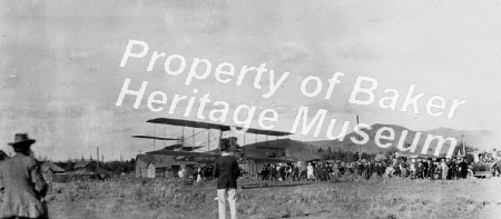 First Airplane in Baker