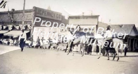 Parade scene Indian on horse