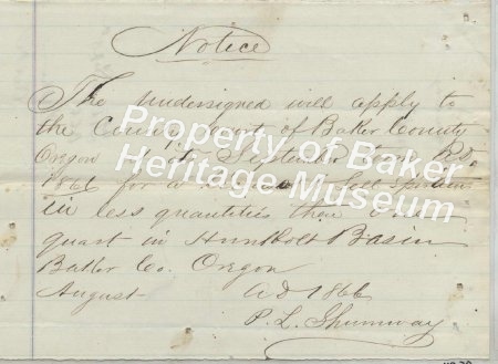 Shumway liquor license 1866 1