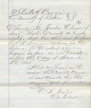 1865 Liquor Licenses List 3