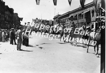 Horses on parade. ca.1940s
