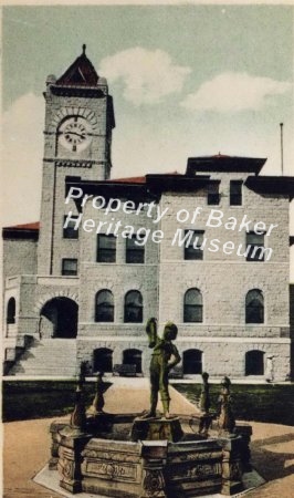 Boy with boot at Courthouse