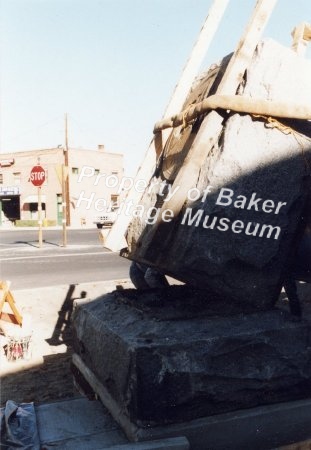 Post Office Square monument installation.