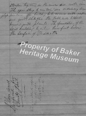 Baker Co. Jail specs 1862  2