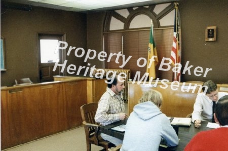 Baker City Hall renovation meetings, c.a. 1990s