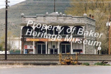 Haines town sign and store. 2 photos.