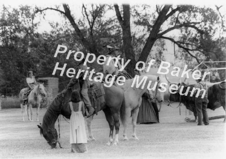 Oregon Trail Ride reenactment. Early 1990s.