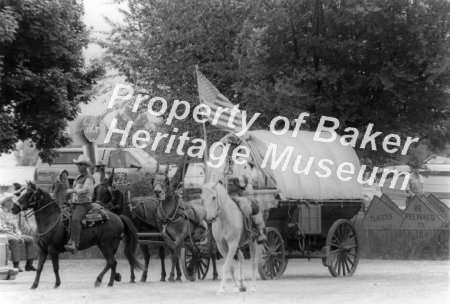 Oregon Trail Ride reenactment. Early 1990s.