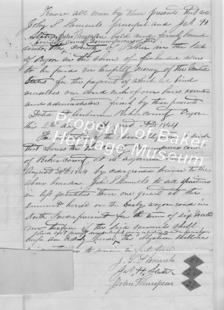 Samuels Liquor License 1864, 1