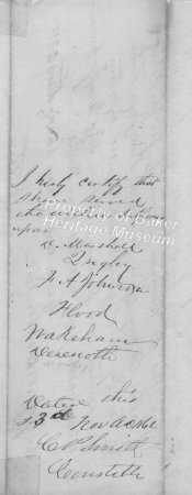 Bowman Coroner Summons 1862 2