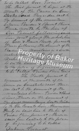 Baker Co. Commis Oct 29 1862