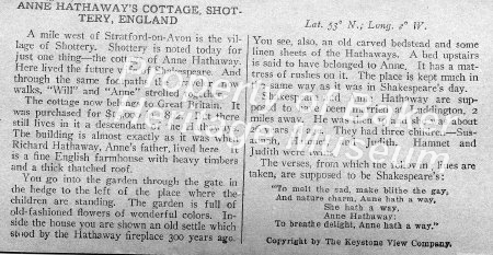 Anne Hathaway's Cottage, Shottery, England