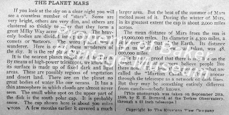 Mars description