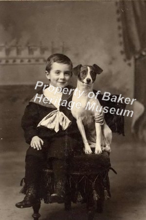 Boy and dog