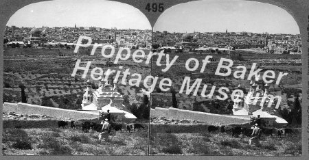 Jerusalem from Mount of Olives, Palestine