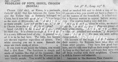 Peddlers of Pots, Seoul, Chosen (Korea) descript