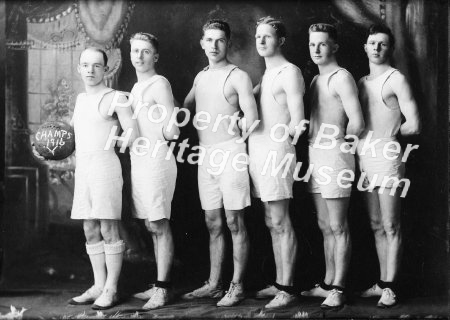 1916 Baker High School Champs(2 photos)
