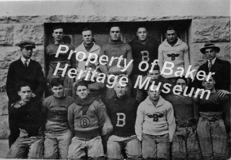 Baker High Football Team in 19