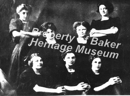 1911 Baker High School Ladies Basketball Team