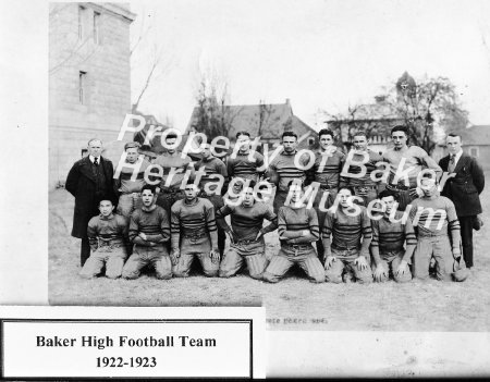 1922-23 Baker High School Football Team