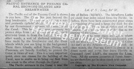 Pacific Entrance of Panama Canal desc.