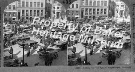 A busy Market Square, Copenhagen, Denmark