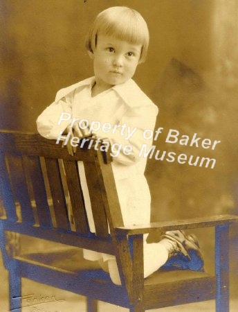 Little boy on chair