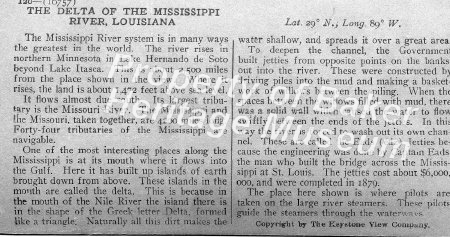 The Delta of the Mississippi River, Louisana