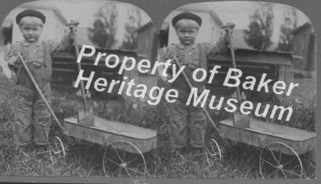 Boy with wagon