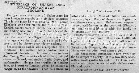 Birthplace of Shakespeare, Stratford-On-Avon, England