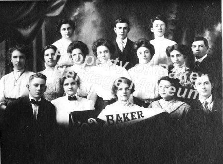 Baker High School Class, 1909