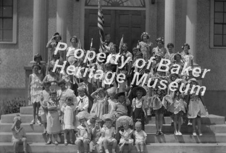 School class in costume