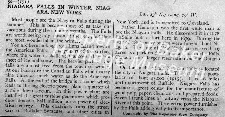 Niagara Falls in winter, Niagara, NY description