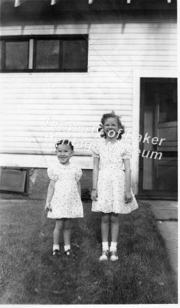 Two girls, ca 1950s