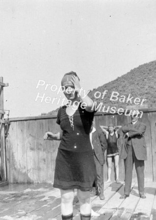 Woman at Sam O Springs pool