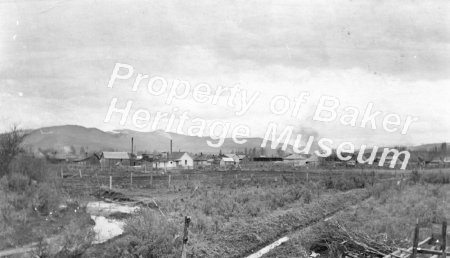 South Baker with Oregon Lumber Mill with stacks