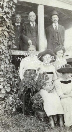 Family on porch