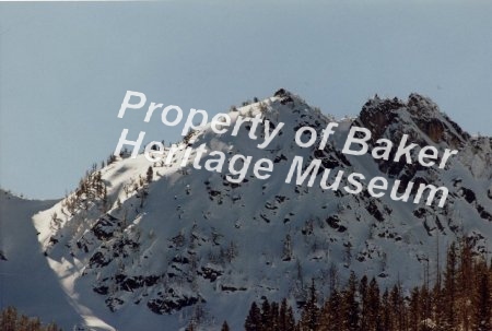 Gunsight Mt. at Anthony Lake/winter