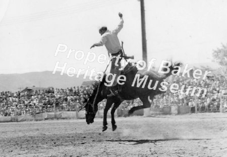 Bucked off and in the air