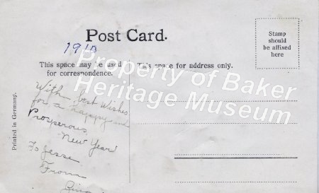 Greeting card inside ca. 1910
