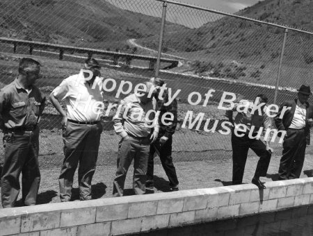 Oxbow Dam construction, Idaho Power Co.  June 4, 1964.  2 photos.