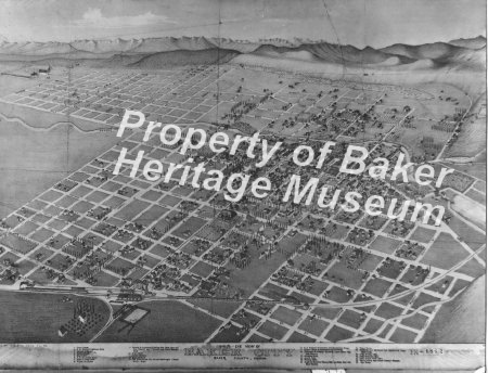 Map of Baker in 1892