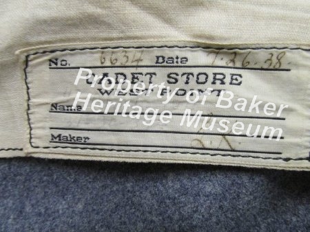 Uniform, West Point Dress pants label