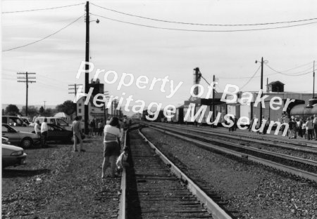 U.P. Steam engine, Baker City depot 3