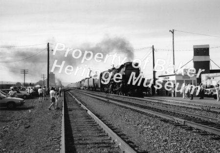 U.P. Steam engine, Baker City depot 6